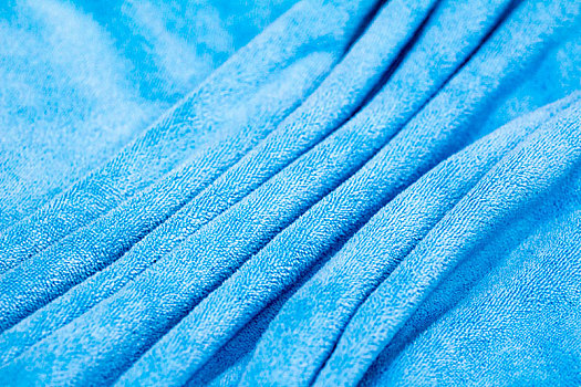 柔和的蓝色毛巾