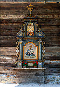 圣坛,小教堂,露天博物馆,萨尔茨堡州,奥地利,欧洲