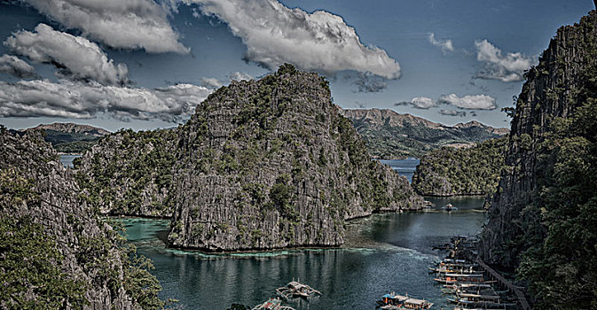 菲律宾,风景,悬崖,漂亮,天堂湾,热带,泻湖