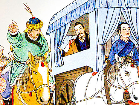 蒙古人在引导做车人