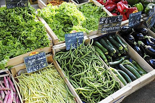 蔬菜,市场货摊,法国