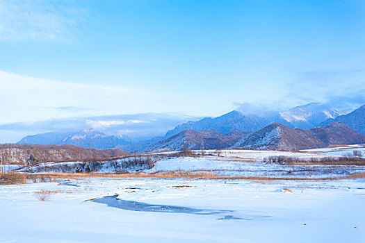 陕西秦岭太白县鳌山风光