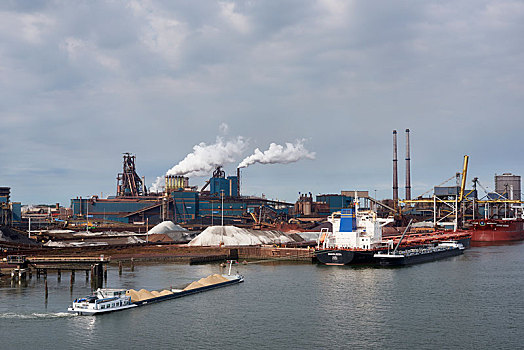 钢厂,钢铁,北海,海岸,靠近,阿姆斯特丹,北荷兰,荷兰