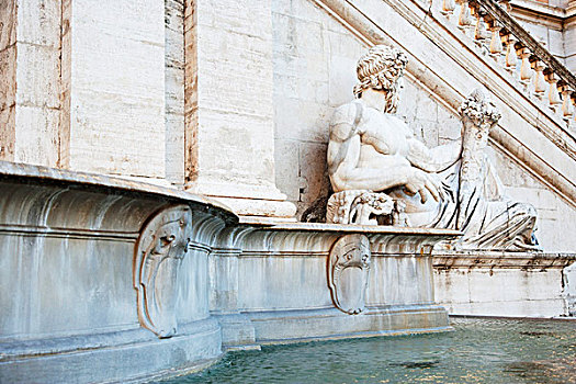 喷泉,雕塑,威尼斯广场,罗马,拉齐奥,意大利