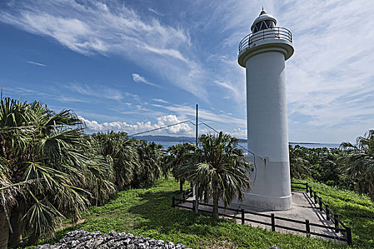 灯塔,冲绳,日本