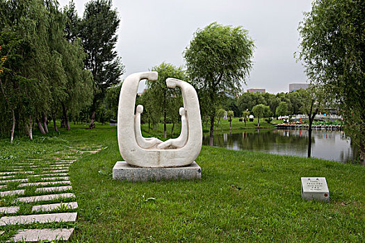 长春净月潭公园,雕塑