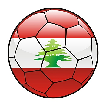 黎巴嫩,旗帜,足球