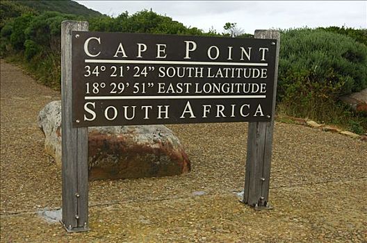 路标,开普角,西海角,省,南非
