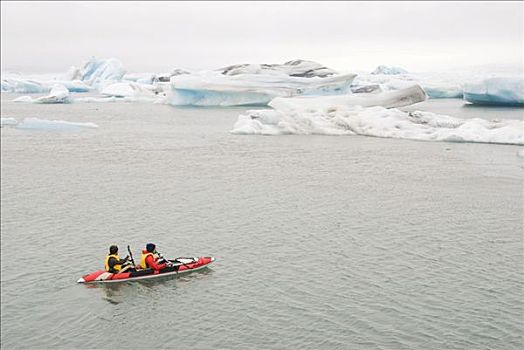 漂流,浮冰,冰河,区域,冰岛