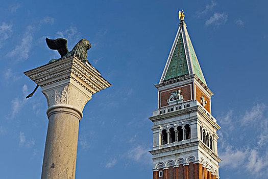 钟楼,广场,圣马科,威尼斯,意大利