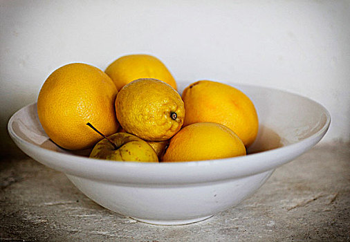 碗,柠檬,柚子