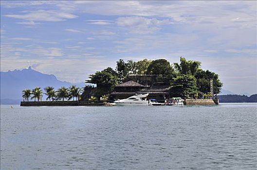 餐馆,私人岛屿,游艇,帕拉蒂,里约热内卢,巴西,南美