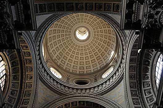 内景,圆顶,圣玛丽亚教堂,罗马,意大利,欧洲