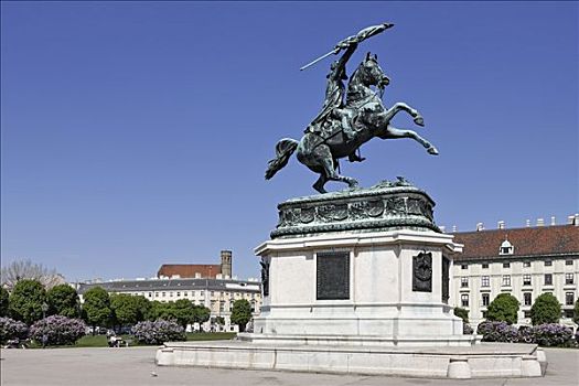 纪念建筑,英雄广场,维也纳,奥地利,欧洲