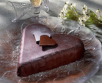心形,巧克力蛋糕