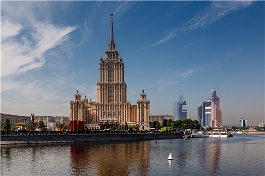 酒店,乌克兰,莫斯科,城市,背景,俄罗斯
