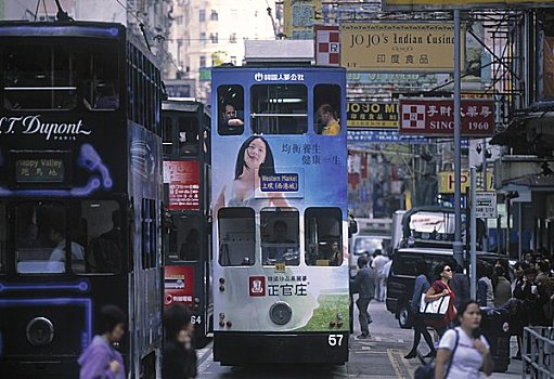 有轨电车,湾仔,香港岛,香港,中国