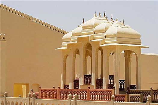 露台,宫殿,城市宫殿,斋浦尔,拉贾斯坦邦,印度