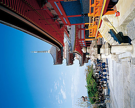 日本京都清水寺的三重塔