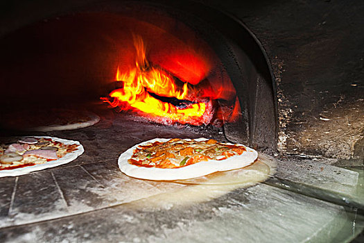 烤炉,传统,意大利人,比萨饼,就绪,烘制,昆士兰,澳大利亚