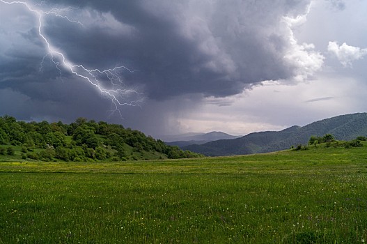 夏天的雷雨背景图图片