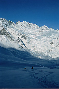 滑雪,卡里布,山峦,不列颠哥伦比亚省,加拿大