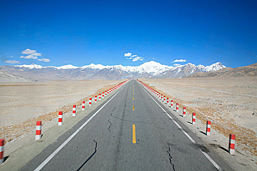 喀喇昆仑,山,公路,一个,道路,世界,靠近,巴基斯坦,边界