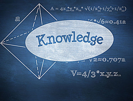 知识,蓝色,黑板,文字,数学,问题