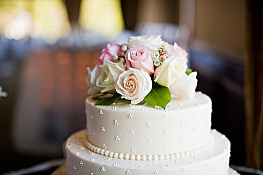 玫瑰,婚礼蛋糕