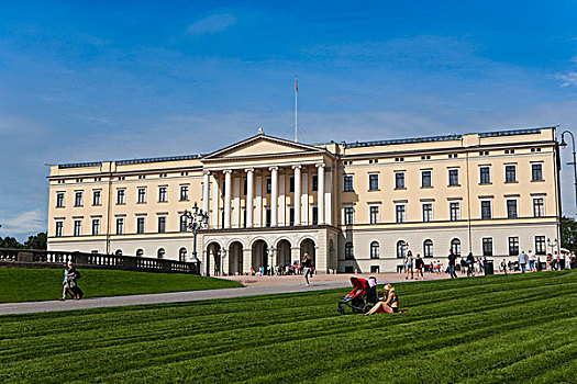 宫殿,奥斯陆,东方,挪威