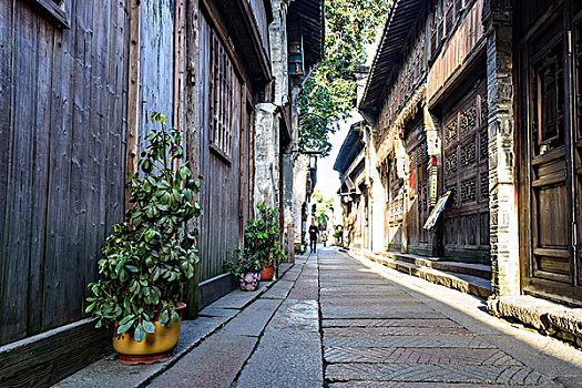 乌镇西栅大街晨景