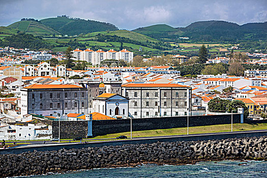 监狱,城镇,岛屿,亚速尔群岛,葡萄牙