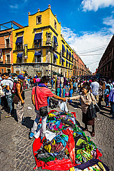 街边市场,墨西哥城,墨西哥
