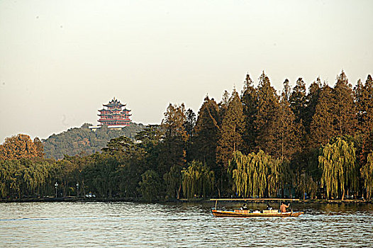 杭州西湖吴山天风