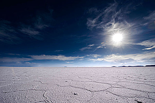 盐湖,阳光,乌尤尼,玻利维亚,南美