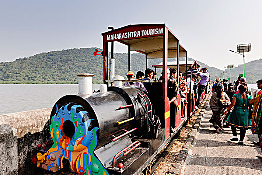 游客,列车,岛屿,孟买