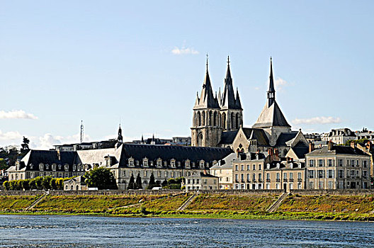 教堂,卢瓦尔河,布卢瓦,卢瓦尔谢尔省,中心,法国,欧洲