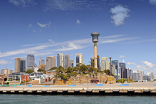 风景,到达,渡轮,悉尼,澳大利亚