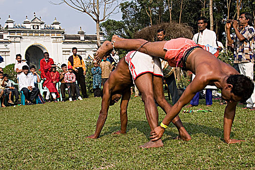 体操,种类,表演,乡村,娱乐,人,孟加拉