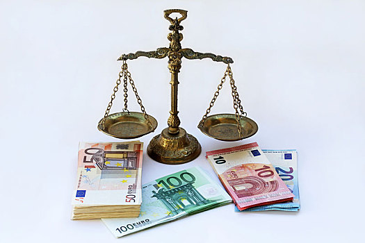 欧元,钞票,正面,平衡,安全