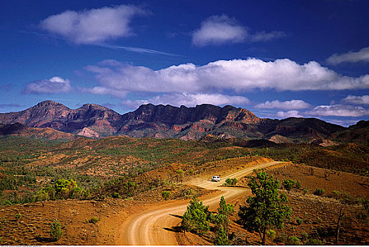 道路,弗林德斯山脉,澳洲南部,澳大利亚