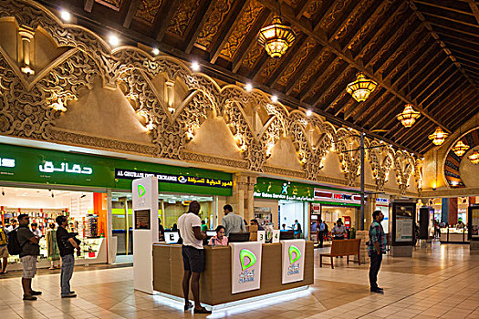 阿联酋,迪拜,西部,商场,购物中心,建造,14世纪,阿拉伯,探索,室内
