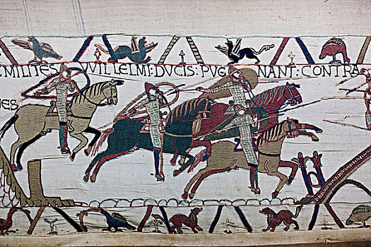 法国,诺曼底,挂毯,11世纪,特写