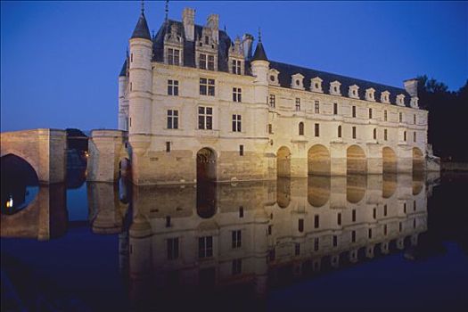 法国,中心,卢瓦尔河,舍农索城堡