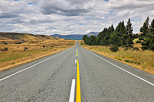 道路,南部地区,南岛,新西兰