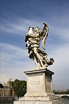 天使,柱子,雕刻师,圆柱,罗马,意大利,欧洲