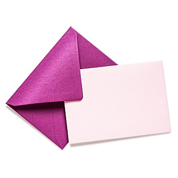 粉色,信封,卡片