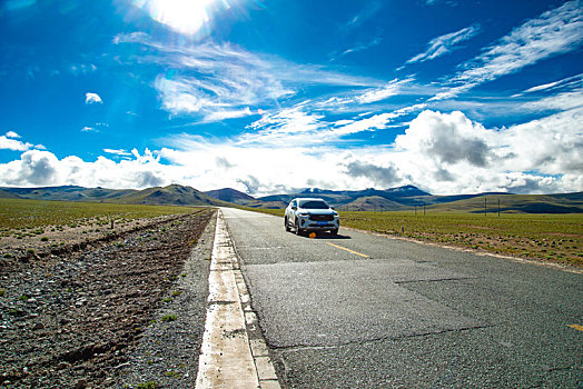 中国西藏的道路