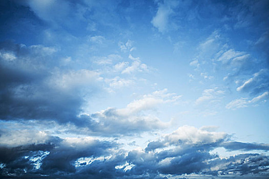 深蓝,天空,云,抽象,自然,背景