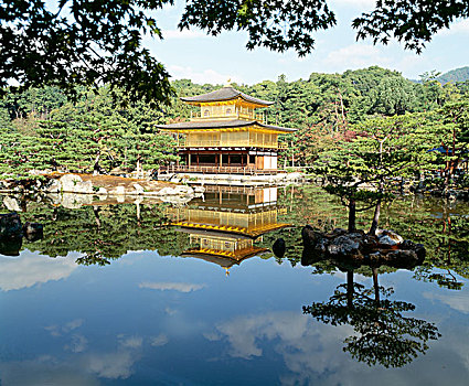 金阁寺,金亭,京都,日本